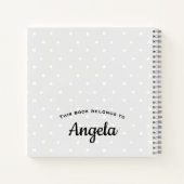 Notebooks mit Personalisierter Blumenrezeptur Notizblock (Rückseite)