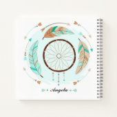 Notebooks mit personalisierter Bohemischer Rezeptu Notizblock (Rückseite)