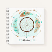 Notebooks mit personalisierter Bohemischer Rezeptu Notizblock (Vorderseite)
