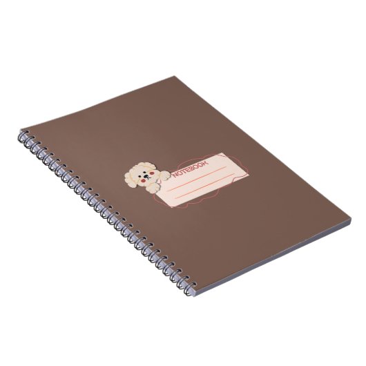 Notebooks mit Poodle-Zusammensetzung Notizblock (Rechte Seite)