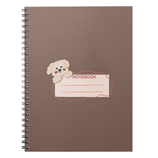 Notebooks mit Poodle-Zusammensetzung Notizblock (Vorderseite)