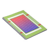Notebooks mit weißem Polka-Dot Notizblock (Rechte Seite)