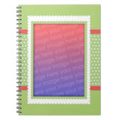 Notebooks mit weißem Polka-Dot Notizblock (Vorderseite)