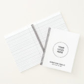 Notebooks Upload Company Logo Custom Text Name Notizblock (Innenseite)
