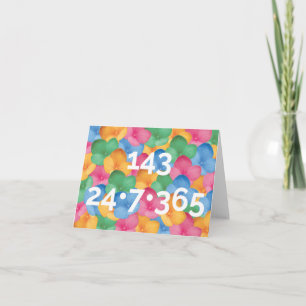 Notecard - 143, I Liebe You Karte