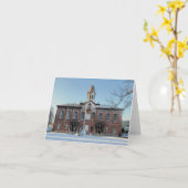 Notecard - 1820 Courthouse Plymouth MA Karte (Gelbe Blume)