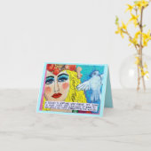 NOTECARD-A FREUND IST, DAS JEMAND, KENNT WHO DAS KARTE (Gelbe Blume)