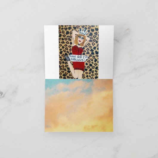 NOTECARD-A HÜBSCHES GESICHT WIRD, EIN NETTER KARTE (Innenseite)