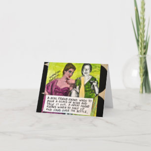 NOTECARD-A WIRKLICHES FREUND WEISS, WANN MAN EIN G KARTE