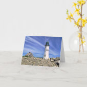 Notecard - Altes Leuchtturm Karte (Gelbe Blume)