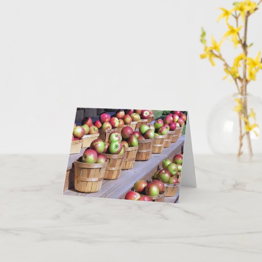 Notecard - Äpfel Karte (Gelbe Blume)