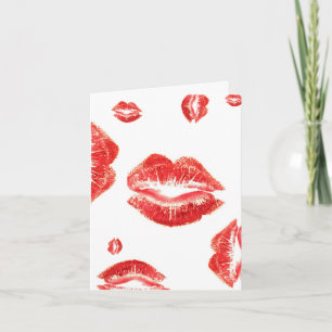 Notecard-Art der Liebe-Kisses Karte