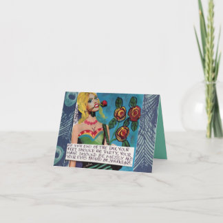 NOTECARD-AT DAS ENDE DES TAGES KARTE