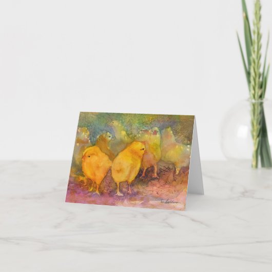 Notecard Baby Chicks Karte (Vorderseite)