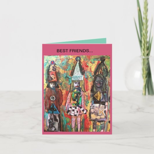 NOTECARD-, BESTE FREUNDE… KARTE (Vorderseite)