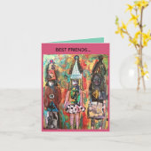 NOTECARD-, BESTE FREUNDE… KARTE (Gelbe Blume)