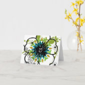Notecard-Blume-Floral 2 Karte (Gelbe Blume)