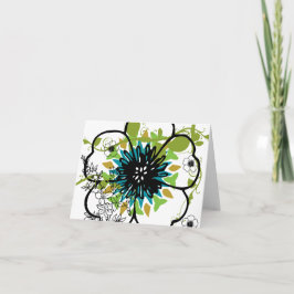 Notecard-Blume-Floral 2 Karte