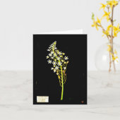 Notecard-Botanische Kunst-Mary-Delany 2 Karte (Gelbe Blume)