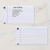 Notecard Business Card Visitenkarte (Vorne/Hinten)