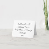Notecard Collinsville Karte (Rückseite)