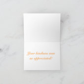 NOTECARD, "DANKE" LANDSCAPE DANKESKARTE (Innenseite)