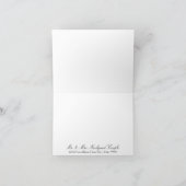 Notecard Dankeschön Noten Blush Pink Hydrangea Art Dankeskarte (Innenseite)