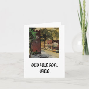 Notecard, der alte Hudson Karte