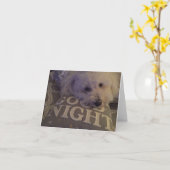 Notecard "Dog Tired" Karte (Gelbe Blume)