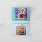 Notecard - ein sauberes Haus ist ein Zeichen für e Karte (Innenseite)