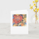 Notecard einer silk Malerei einer Blume Karte (Gelbe Blume)