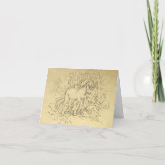 Notecard - Einicorn Fall Hills Karte