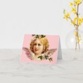 NOTECARD ENGEL VINTAG KARTE (Gelbe Blume)