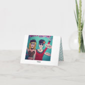 NOTECARD-FALLS BEHALTE DAS LEBEN DURCH IHRE KURVEN KARTE (Rückseite)