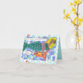 NOTECARD-FISH HAT AUCH GEFÜHLE. KARTE (Gelbe Blume)