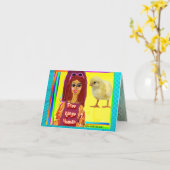 NOTECARD-freie Reichweite Mensch Karte (Gelbe Blume)