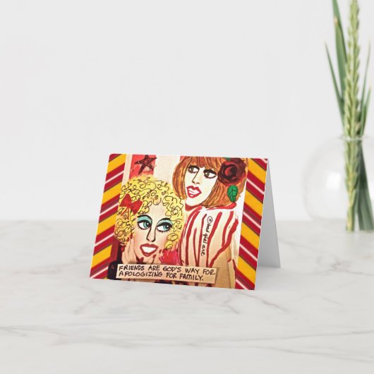 NOTECARD-FREUNDE SIND GOTTES MÖGLICHKEIT, SICH ZU KARTE (Vorderseite)