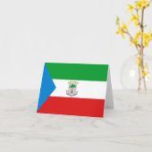 Notecard für äquatoriale Guinea Karte (Gelbe Blume)