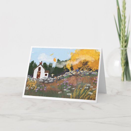 Notecard für gefallene Fälle Dankeskarte (Vorderseite)