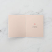 Notecard für hübsche Schreibmaschinen und Blume Dankeskarte (Innenseite)