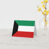 Notecard für Kuwait-Flagge Karte (Gelbe Blume)
