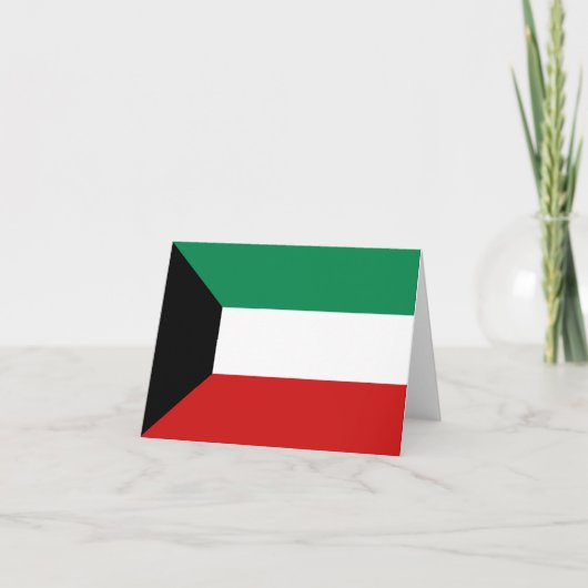 Notecard für Kuwait-Flagge Karte (Vorderseite)