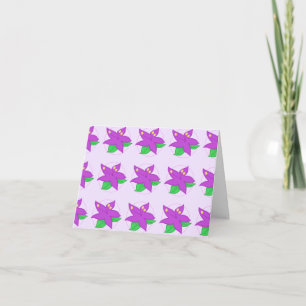 Notecard für lila Blume Karte