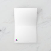 Notecard für lila Blume Karte (Innenseite)