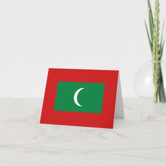 Notecard für Malediven Karte (Vorderseite)