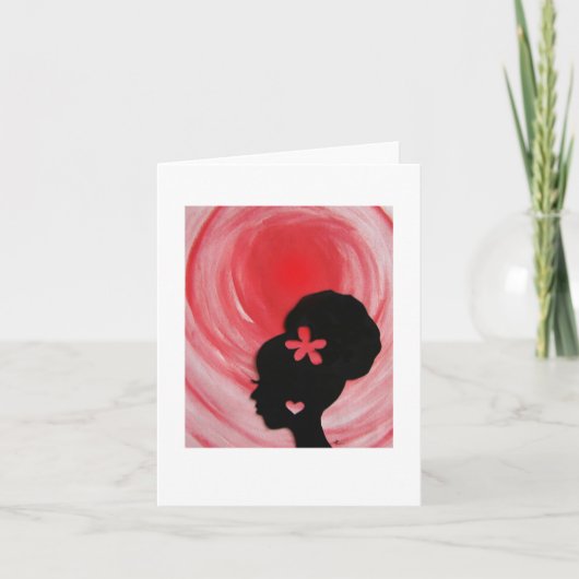 Notecard für natürliche Liebe Feiertagskarte (Vorderseite)