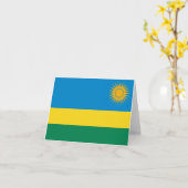 Notecard für Ruanda Karte (Gelbe Blume)