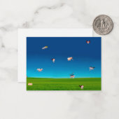 Notecard für Schweine Mitteilungskarte (Vorderseite/Rückseite Beispiel)