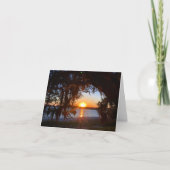Notecard für Sonnenuntergang in einem Land Karte (Vorderseite)