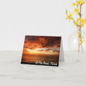 Notecard für Sonnenuntergänge - Maßgeschneiderte Karte (Gelbe Blume)